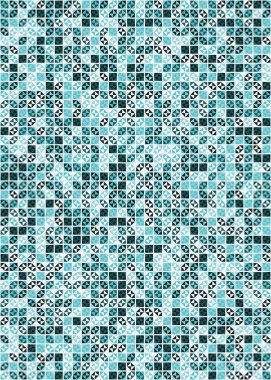 Soyut Geometrik Desen üretken hesaplama sanatı çizimi