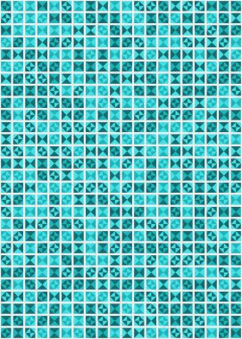 Soyut Geometrik Desen üretken hesaplama sanatı çizimi