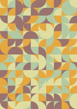 Soyut Geometrik Desen üretken hesaplama sanatı çizimi