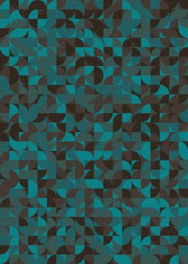 Soyut Geometrik Desen üretken hesaplama sanatı çizimi
