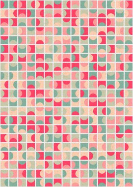 Soyut Geometrik Desen üretken hesaplama sanatı çizimi