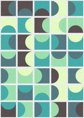 Soyut Geometrik Desen üretken hesaplama sanatı çizimi