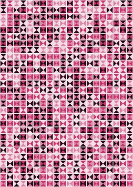 Soyut Geometrik Desen üretken hesaplama sanatı çizimi