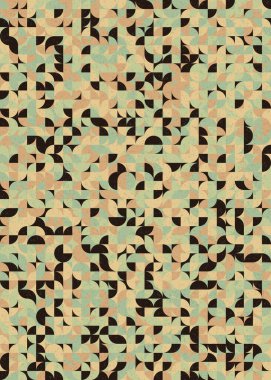 Soyut Geometrik Desen üretken hesaplama sanatı çizimi