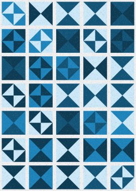 Soyut Geometrik Desen üretken hesaplama sanatı çizimi