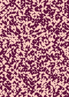 Soyut Geometrik Desen üretken hesaplama sanatı çizimi