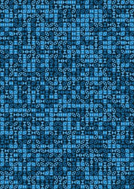 Soyut Geometrik Desen üretken hesaplama sanatı çizimi