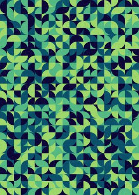 Soyut Geometrik Desen üretken hesaplama sanatı çizimi