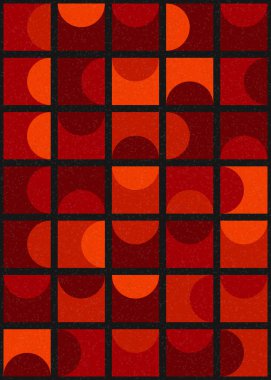 Soyut Geometrik Desen üretken hesaplama sanatı çizimi