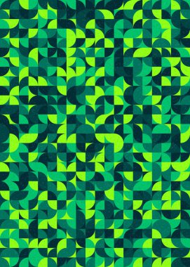 Soyut Geometrik Desen üretken hesaplama sanatı çizimi