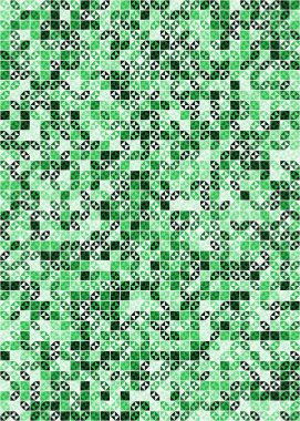 Soyut Geometrik Desen üretken hesaplama sanatı çizimi