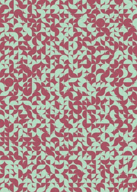 Soyut Geometrik Desen üretken hesaplama sanatı çizimi