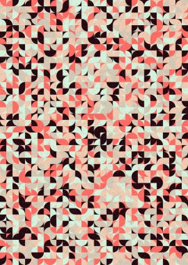 Soyut Geometrik Desen üretken hesaplama sanatı çizimi