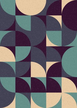 Soyut Geometrik Desen üretken hesaplama sanatı çizimi