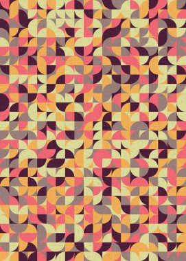 Soyut Geometrik Desen üretken hesaplama sanatı çizimi