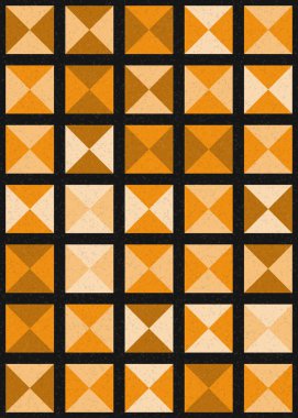 Soyut Geometrik Desen üretken hesaplama sanatı çizimi