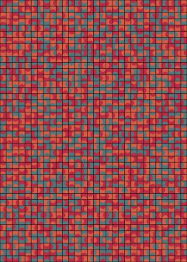 Soyut Geometrik Desen üretken hesaplama sanatı çizimi