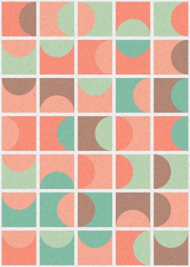 Soyut Geometrik Desen üretken hesaplama sanatı çizimi