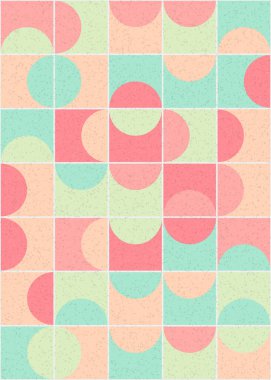 Soyut Geometrik Desen üretken hesaplama sanatı çizimi