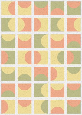 Soyut Geometrik Desen üretken hesaplama sanatı çizimi