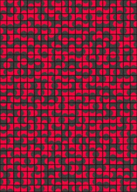 Soyut Geometrik Desen üretken hesaplama sanatı çizimi