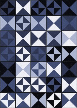 Soyut Geometrik Desen üretken hesaplama sanatı çizimi