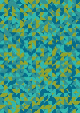 Soyut Geometrik Desen üretken hesaplama sanatı çizimi