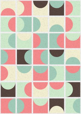 Soyut Geometrik Desen üretken hesaplama sanatı çizimi