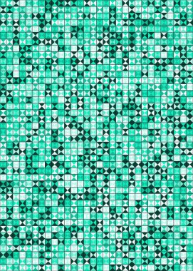 Soyut Geometrik Desen üretken hesaplama sanatı çizimi