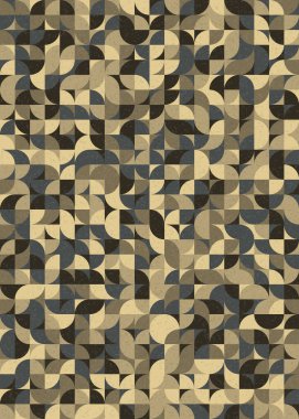 Soyut Geometrik Desen üretken hesaplama sanatı çizimi