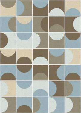 Soyut Geometrik Desen üretken hesaplama sanatı çizimi