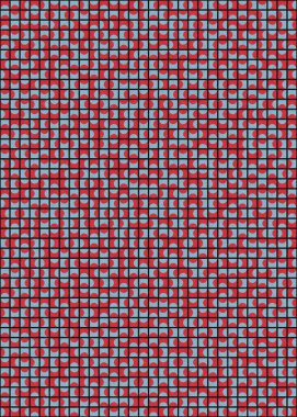 Soyut Geometrik Desen üretken hesaplama sanatı çizimi