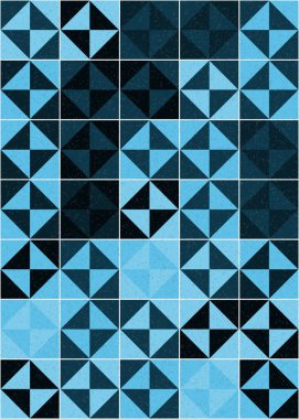 Soyut Geometrik Desen üretken hesaplama sanatı çizimi