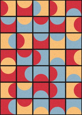 Soyut Geometrik Desen üretken hesaplama sanatı çizimi