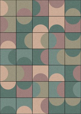 Soyut Geometrik Desen üretken hesaplama sanatı çizimi