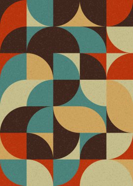 Soyut Geometrik Desen üretken hesaplama sanatı çizimi