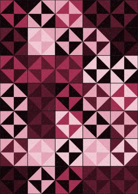 Soyut Geometrik Desen üretken hesaplama sanatı çizimi