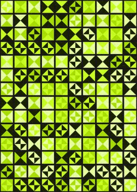 Soyut Geometrik Desen üretken hesaplama sanatı çizimi
