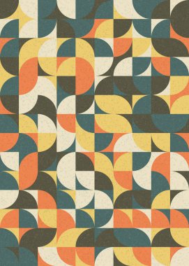 Soyut Geometrik Desen üretken hesaplama sanatı çizimi