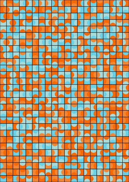 Abstrakte Geometrische Muster Generative Computergestützte Kunstillustration — Stockvektor