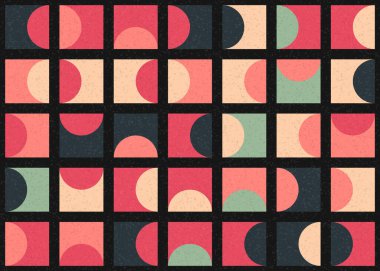 soyut geometrik model vektör çizimi