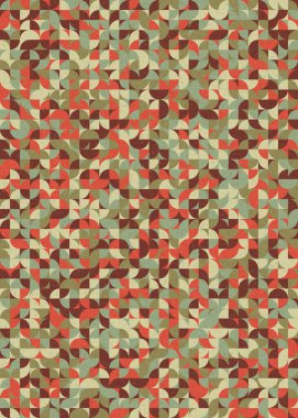 Soyut Geometrik Desen üretken hesaplama sanatı çizimi