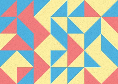 Soyut Geometrik Desen üretken hesaplama sanatı çizimi