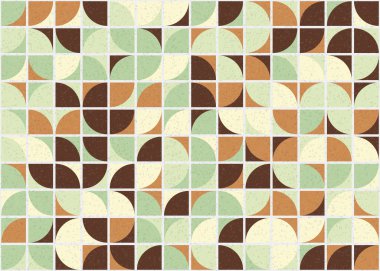 Soyut Geometrik Desen üretken hesaplama sanatı çizimi