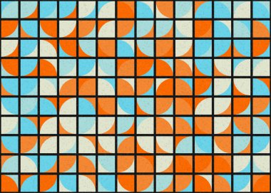 Soyut Geometrik Desen üretken hesaplama sanatı çizimi