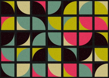 Soyut Geometrik Desen üretken hesaplama sanatı çizimi