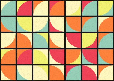 Soyut Geometrik Desen üretken hesaplama sanatı çizimi