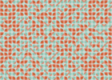 Soyut Geometrik Desen üretken hesaplama sanatı çizimi