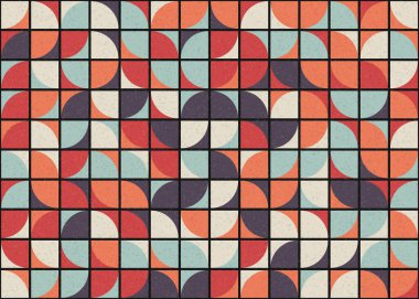 Soyut Geometrik Desen üretken hesaplama sanatı çizimi