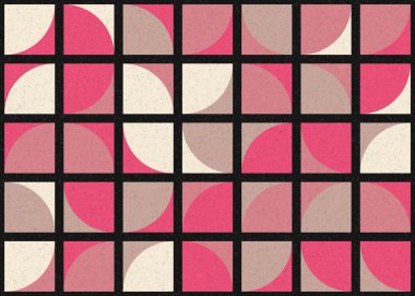 Soyut Geometrik Desen üretken hesaplama sanatı çizimi